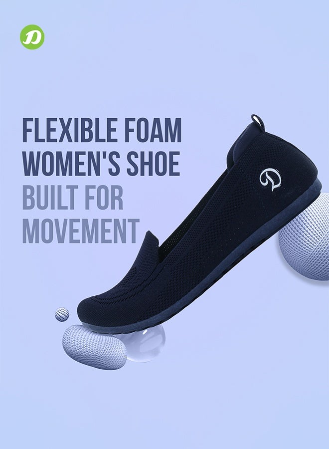 DOCTOR EXTRA SOFT حذاء دكتور إكسترا سوفت المرن المصنوع من إسفنج الذاكرة للنساء، مناسبDOCTOR EXTRA SOFT Flexible Memory Foam Women's Shoes for Walking Gym Training,Casual, Sports,Slip-On,Lightweight Lace up Athletics Slipon Running Sneaker for Ladies and Girls D-1003 للمشي والتدريب في الصالات الرياضية والاستخدام اليومي والرياضة، سهل الارتداء، خفيف الوزن، برباط، حذاء رياضي سهل الارتداء للجري للسيدات والفتيات D-1003 - Image 2